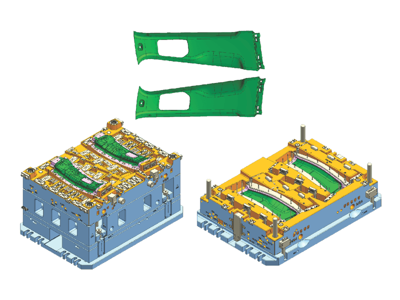 长安B柱上护板（低压注塑）