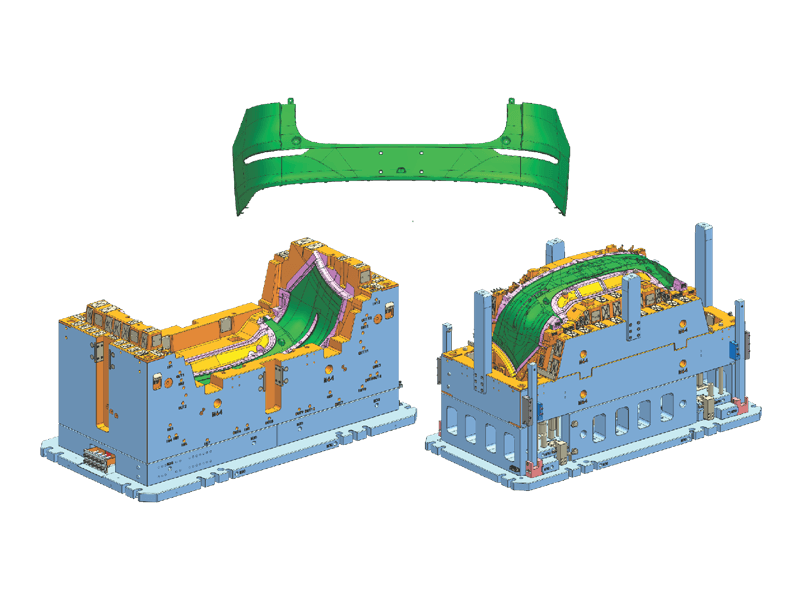 长安后保险杠本体