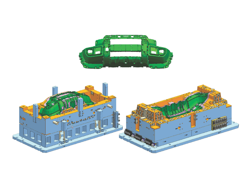 奇瑞前保险杠本体