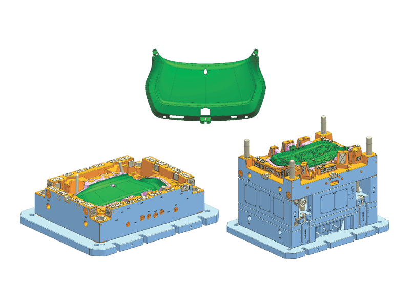 上汽后背门本体