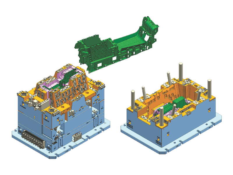 上汽副仪表骨架